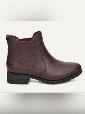 UGG Bonham Boot III Chelsea Waterproof Brown Ankle Booties Women’s Size 5.5
